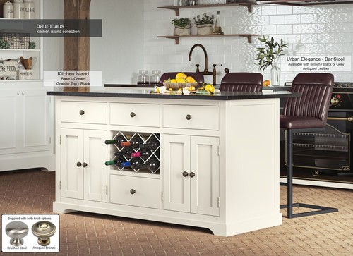 Cream kitchen island with - kitchen,