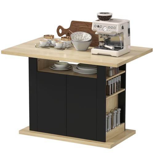 Homcom kitchen island - kitchen, with