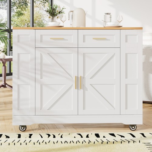 Rolling kitchen island - rolling, on