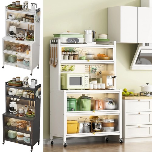 5tier kitchen cupboard rolling - kitchen,