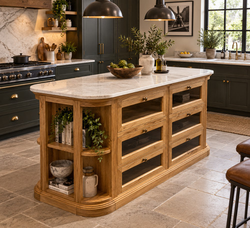 Solid acacia wood kitchen - acacia,