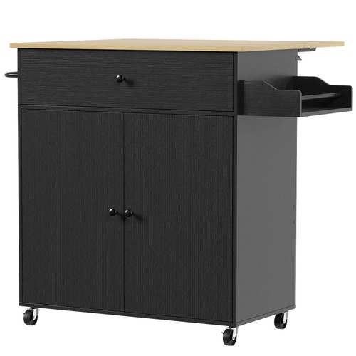 Kitchen island with drop - kitchen, leaf