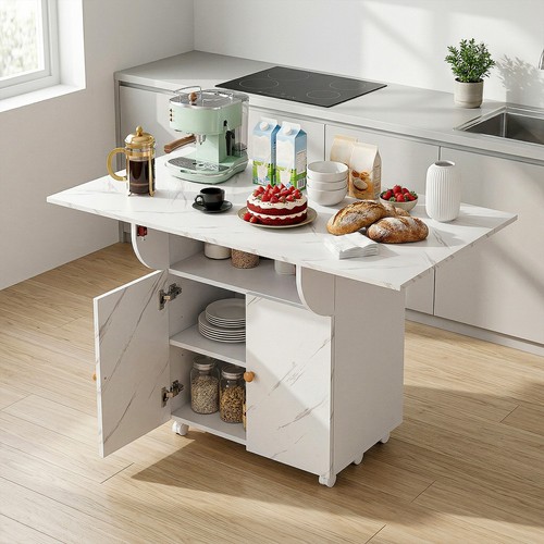 Drop leaf kitchen island - leaf, cart