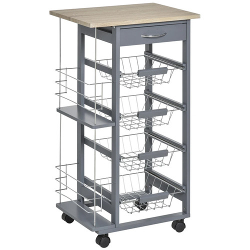 Kitchen island trolley dark - island,