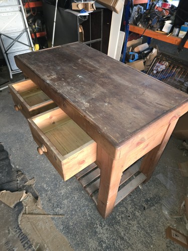 Pine butchers block island - pine,